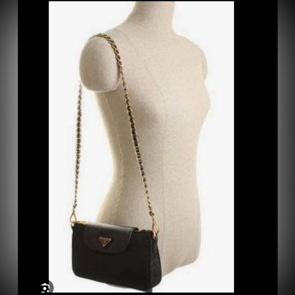 Black Nylon Saffiano Crossbody - Picture 7 of 7